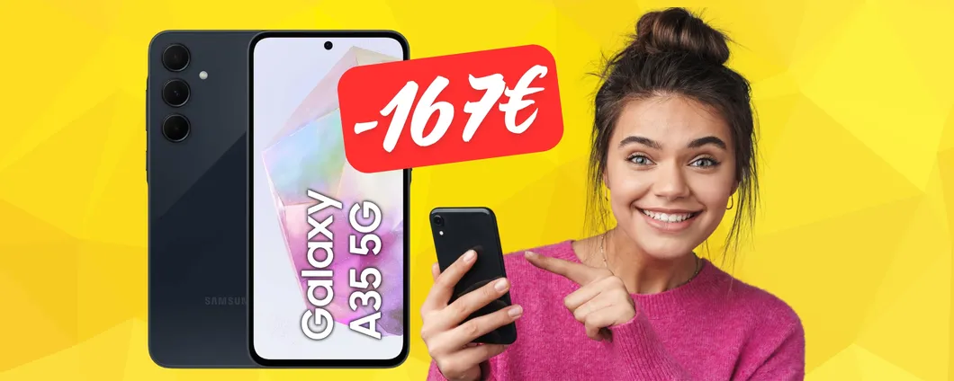 Samsung Galaxy A35 5G da 256GB: una potenza a prezzo mini (Amazon)