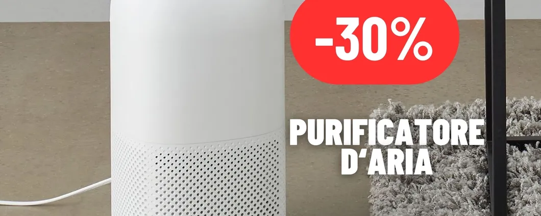 Aria salubre e ambienti più sani con il Purificatore d'aria al 30% DI SCONTO