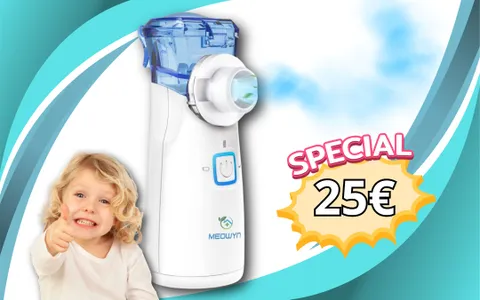 Aerosol Portatile Ultra Silenzioso: solo 25€ con il coupon sconto di Amazon!