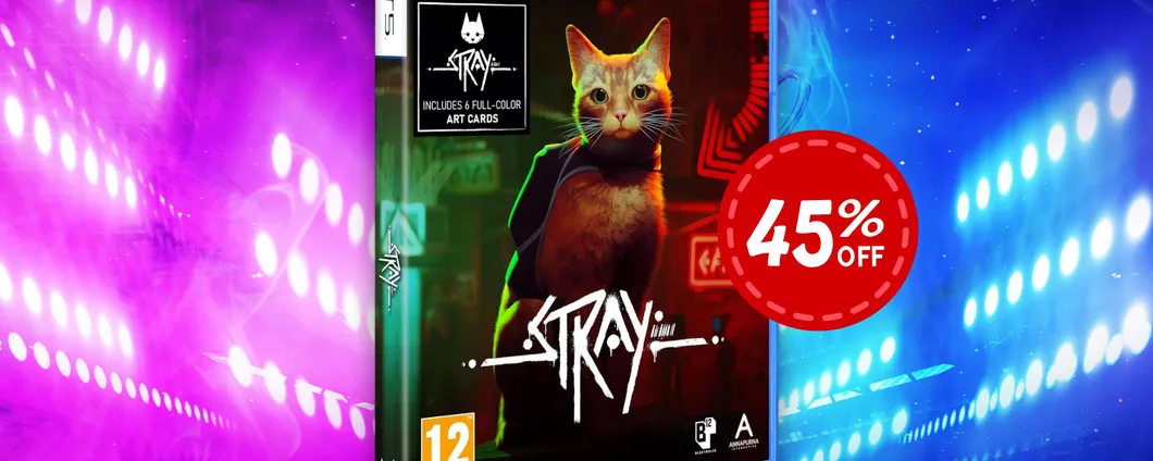 Scopri STRAY per PS5 oggi al 44% in meno che costa solamente 22€ su Amazon!