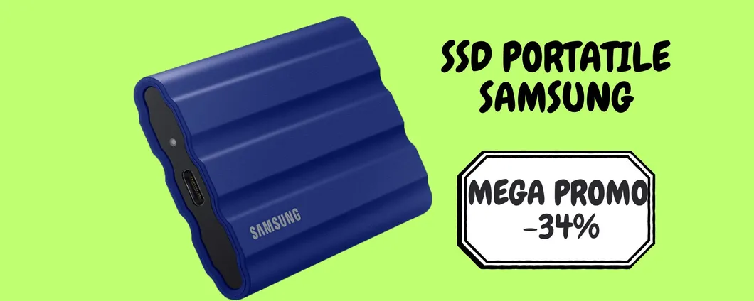 L'SSD portatile DEFINITIVO di Samsung è in SCONTO