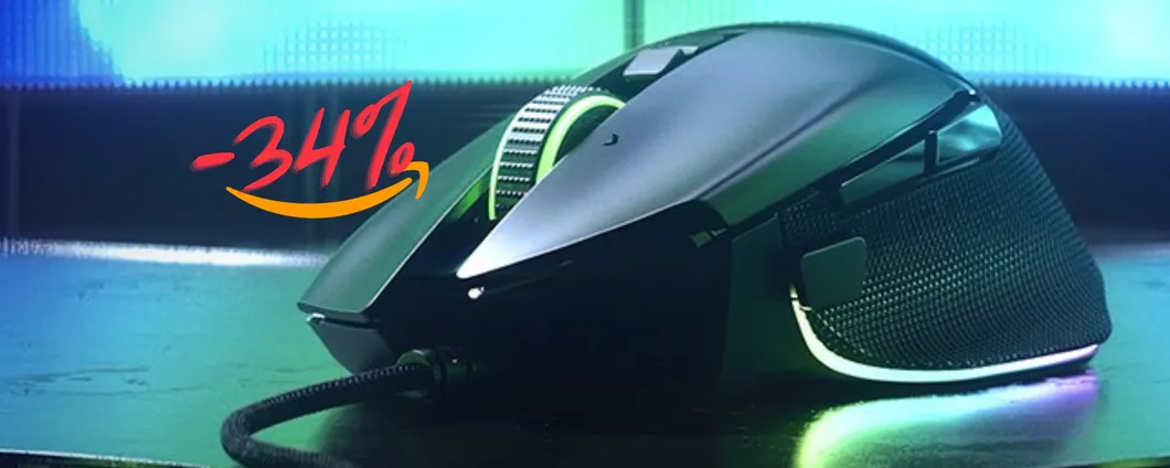 Razer Basilisk V3: mouse da Gaming da 26K DPI e 11 pulsanti al 34%