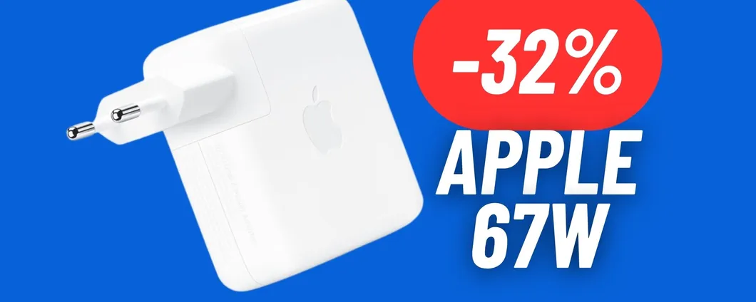 Ricarica SUPER VELOCEMENTE i tuoi dispositivi Apple con l'alimentatore da 67W in SUPER SCONTO