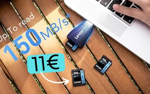 Trasferisci foto e video a 150MB/s con la scheda SD Lexar 800x PRO da 64GB a 11€