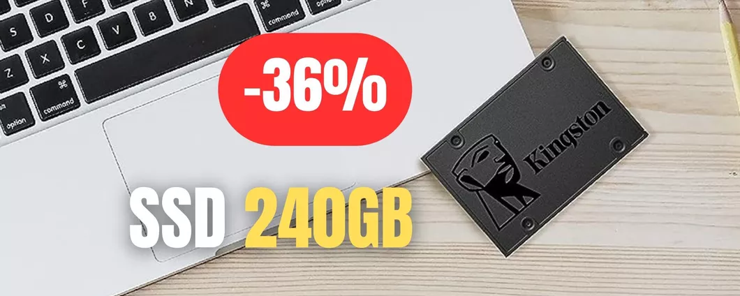 SSD Kingston da 240GB ad un PREZZACCIO: maxi sconto attivo