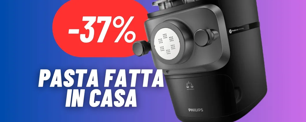 Pasta fatta in casa di altissima qualità con la macchina per la pasta Philips IN OFFERTA