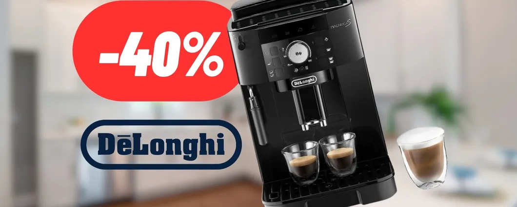 Assapora il caffè con gusto con la macchina De'Longhi Perfetto Magnifica al 40% DI SCONTO