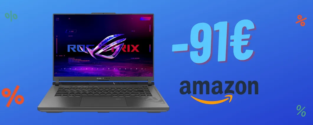 Notebook da Gaming ASUS ROG Strix G16 ora TUO CON 90€ IN MENO!