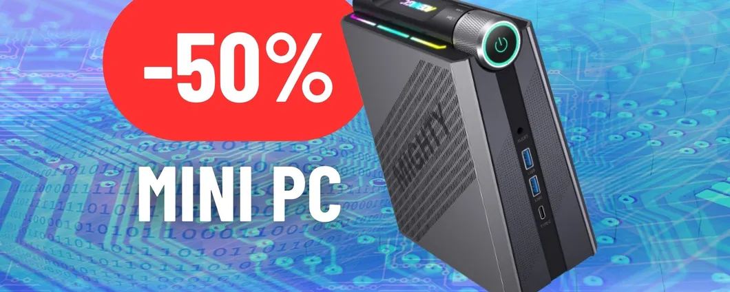 Mini PC potentissimo con i9, 512GB di SSD e 16GB di RAM al 50% DI SCONTO su Amazon