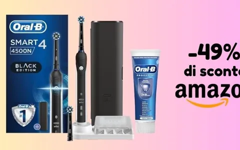 PREZZO BOMBA: spazzolino elettrico Oral-B a metà prezzo con lo sconto esclusivo Amazon!