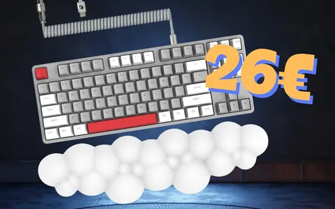 Tastiera meccanica compatta con poggiapolsi Cloud Soft incluso in sconto del 41%