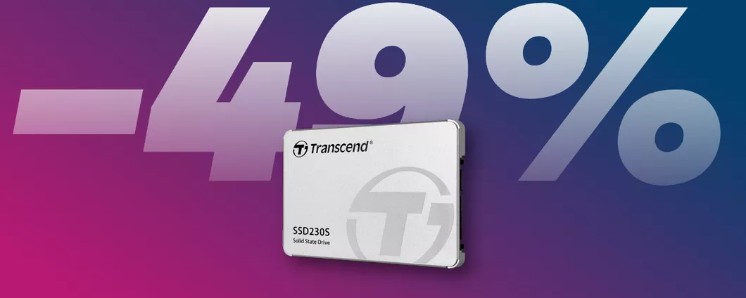 SSD Transcend 1TB: il prezzo si SGRETOLA con lo sconto Amazon del 49%