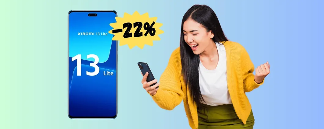 Xiaomi 13 Lite: medio gamma a PREZZO ASSURDO su Amazon (-22%)