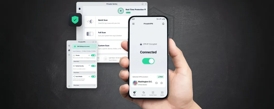 PrivadoVPN, l'offerta che sbanca: 90% di sconto e 3 mesi gratis