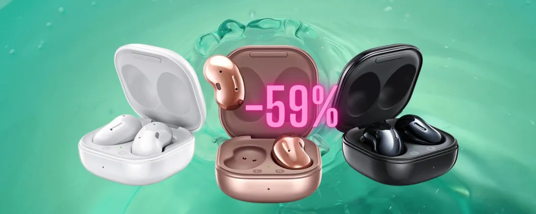 Samsung Galaxy Buds Live in SCONTO al 59%: Amazon shock