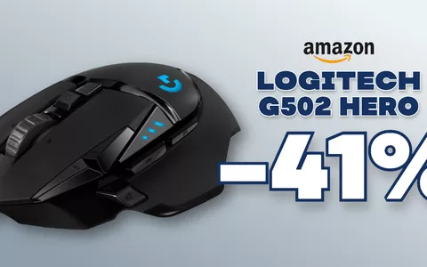 Logitech G502 HERO: il mouse da gaming è SCONTATO del 41%