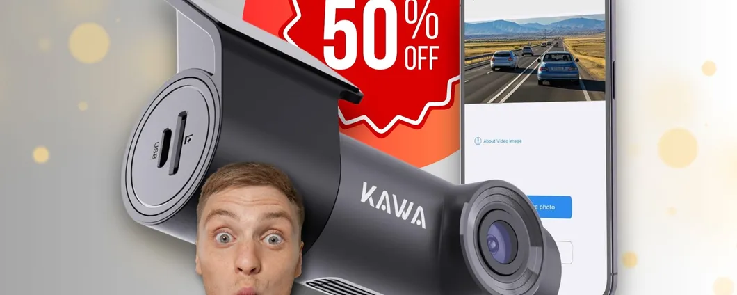 Dash Cam Auto A SOLI 29€: scopri il MAXI coupon del 50% su Amazon