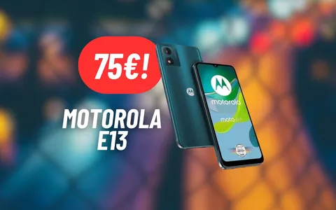Motorola E13: PREZZO CLAMOROSO su Amazon