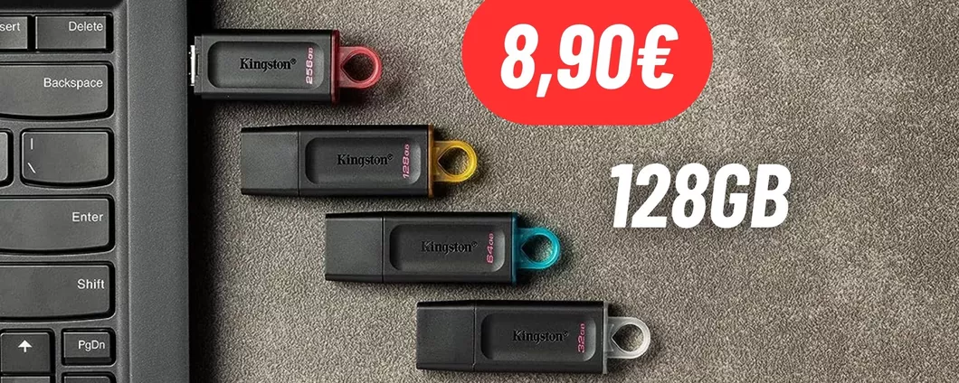 PenDrive Kingston da 128GB ad un PREZZO RIDICOLO oggi su Amazon