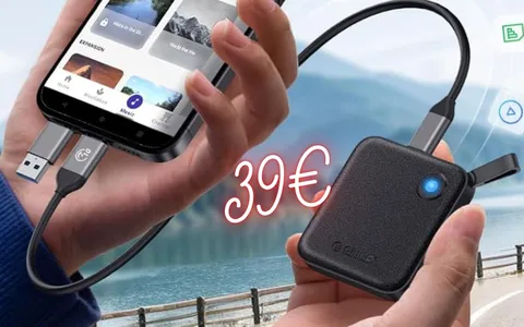 SSD portatile da 512 GB: minuscolo e affidabile ora a soli 39€