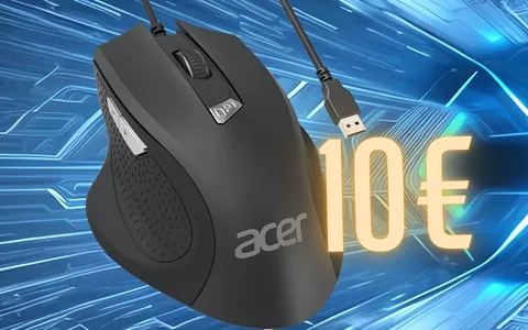 Mouse Acer con cavo: precisione e comfort a un prezzo IMBATTIBILE (10€)
