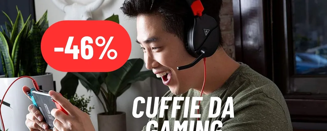 Immergiti nei tuoi videogiochi preferiti con le cuffie Turtle Beach al 46% DI SCONTO su Amazon
