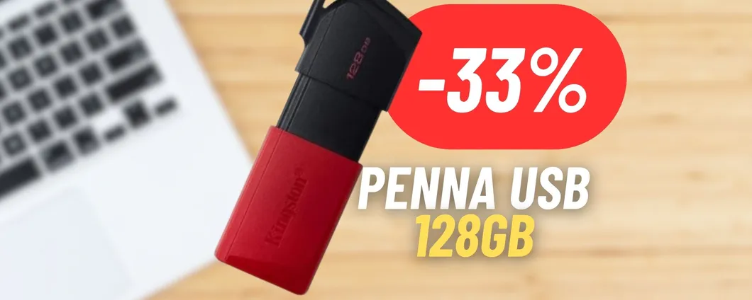 Penna USB da 128GB Kingston ad un PREZZO RIDICOLO su Amazon