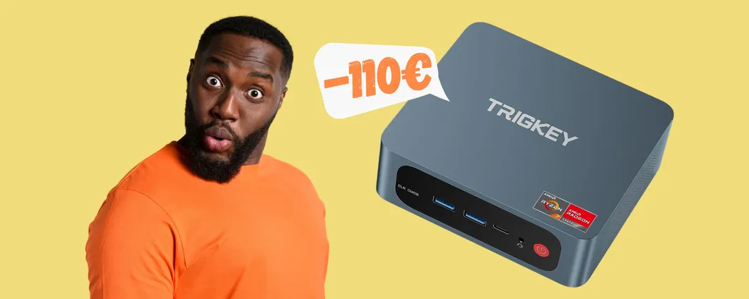 Un mini PC con Ryzen 7 e 16GB di RAM in SCONTO di 110€