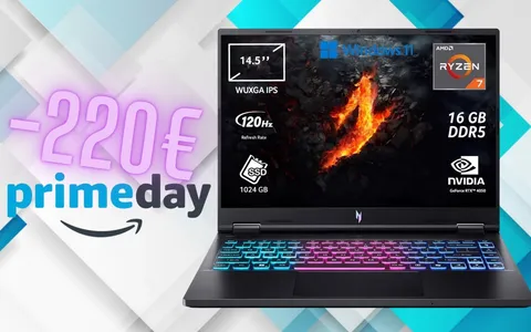 Acer Nitro 14 con Ryzen 7 e GeForce RTX 4050 ora in SCONTO di 220€