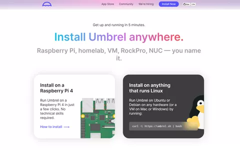 Umbrel: la distribuzione Linux dedicata al Self Hosting con Docker