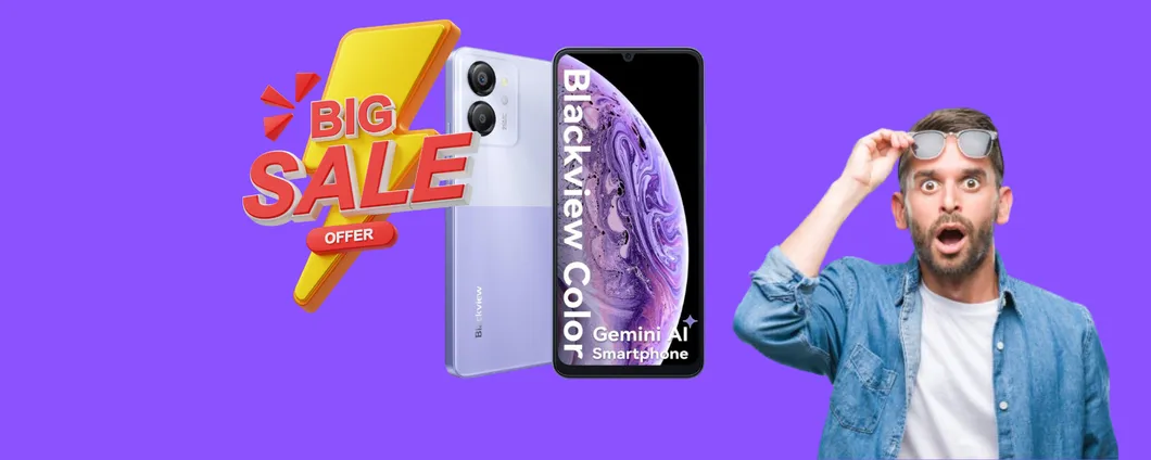 Doppio sconto schock sullo Smartphone Blackview: oggi lo paghi meno di 100€