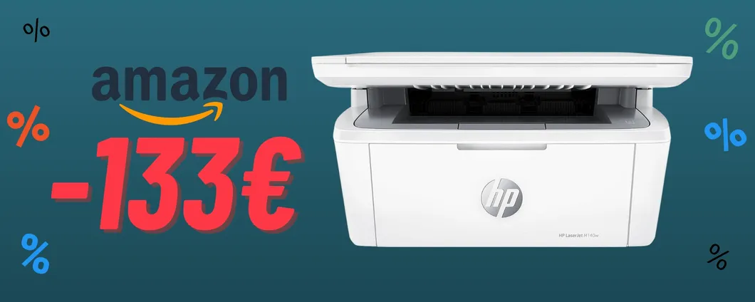 Stampante multifunzione HP LaserJet  meno di META' PREZZO su Amazon!