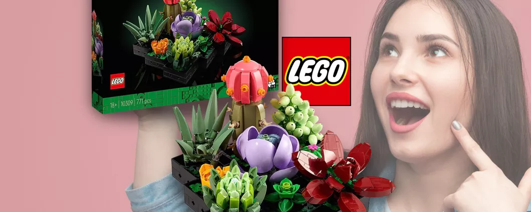 LEGO Icons Piante Grasse: il regalo perfetto e delicato che arreda e diverte!