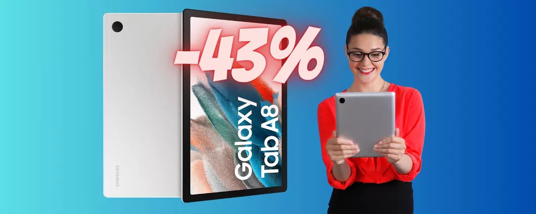 Samsung Galaxy Tab A8 a PREZZO ASSURDO, solo 159€ su Amazon