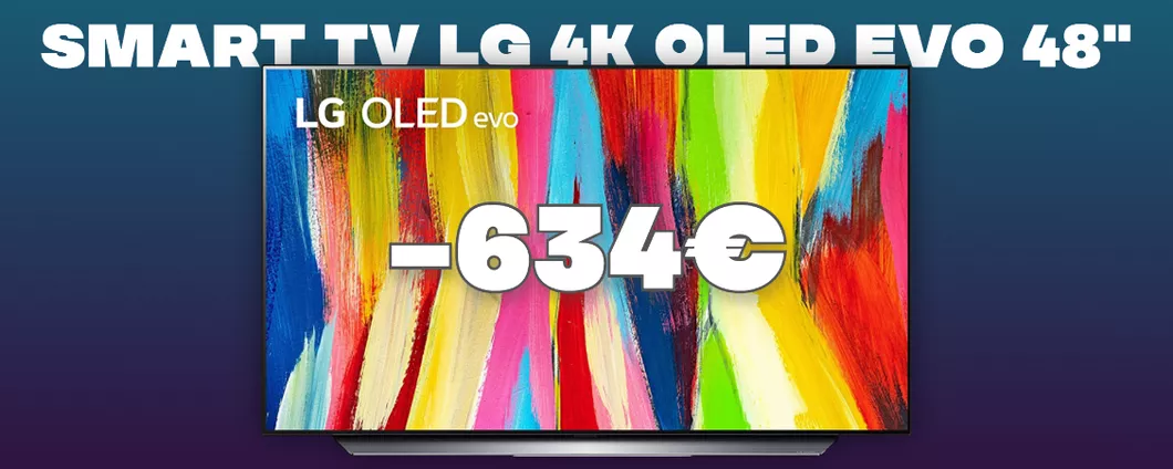 CROLLA di 634€ il prezzo dello Smart TV LG 48