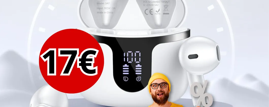 Cuffie Bluetooth a soli 17€: MAXI SCONTO e coupon aggiuntivo per un crollo totale del prezzo