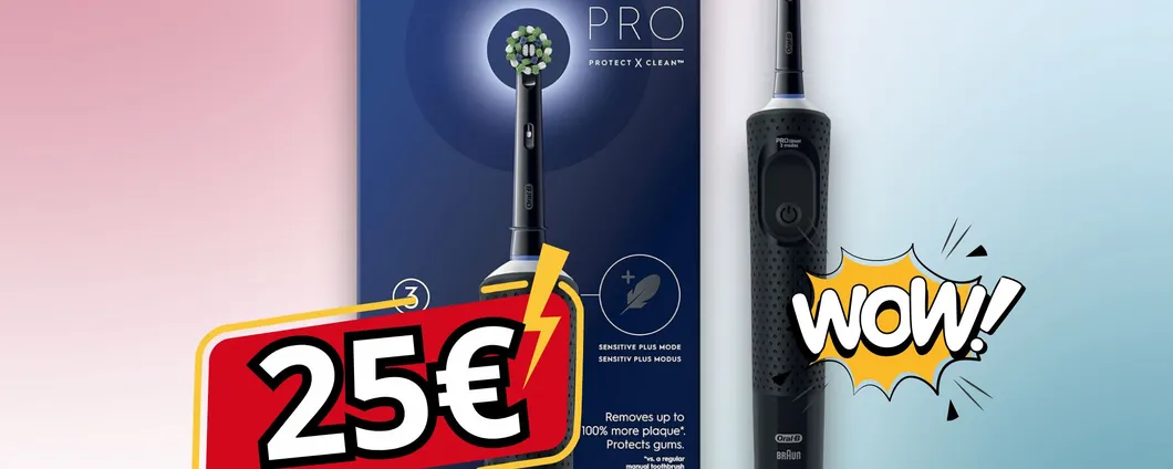 Oral-B Vitality Pro: SOLO 25€ per riavere un sorriso sano e smagliante per sempre!
