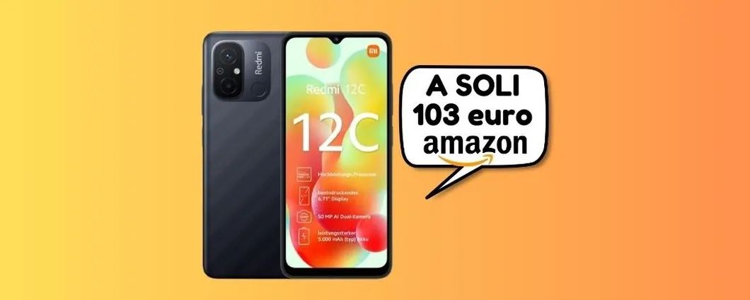 PREZZO al MINIMO STORICO per lo Xiaomi Redmi 12C (solo su Amazon sconto del 48%)