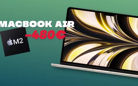 MacBook Air M2: la CONFIGURAZIONE TOP è scontata di 480€!