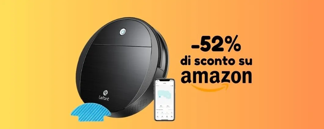SCONTO del 52% per il robot aspira e lavapavimenti Lefant (solo su Amazon)
