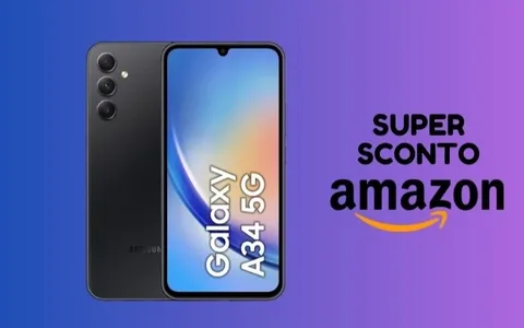 Samsung Galaxy A34 oggi ti costa pochissimo su Amazon!