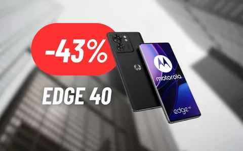 RISPARMIA 215€ sul Motorola Edge 40 al 43% di sconto su eBay