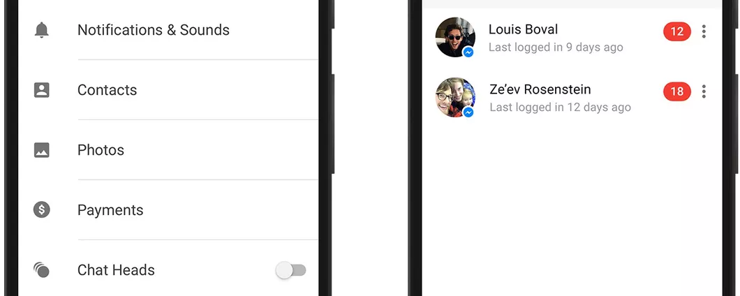 Facebook Messenger per Android introduce il supporto a più di un account