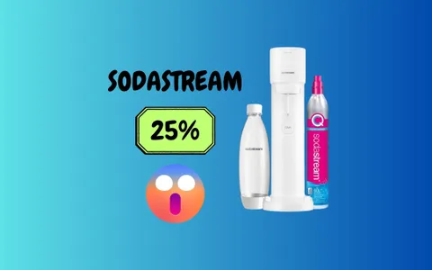 Acqua e bevande frizzanti sempre a casa con il Sodastream IN OFFERTA su Amazon