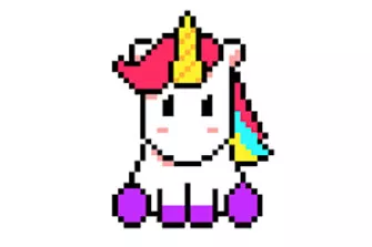 Unicorn Art Pixel: perfetta per i bambini