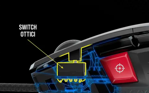 Mouse da competizione Corsair M65 RGB ULTRA con sensore ottico MARKSMAN in promo su Amazon