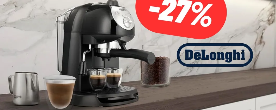 Macchina per il caffè De'Longhi a 99,99€: OCCASIONE ENORME su Amazon