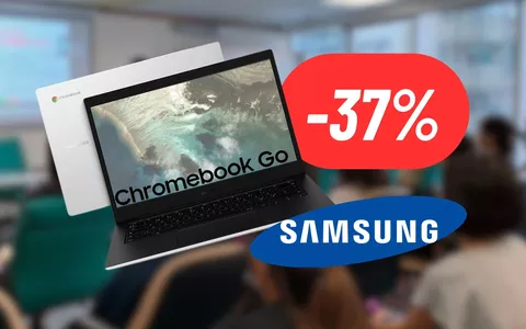 SCONTO SHOCK su Amazon sul Galaxy Chromebook Go di Samsung: PREZZO OUTLET