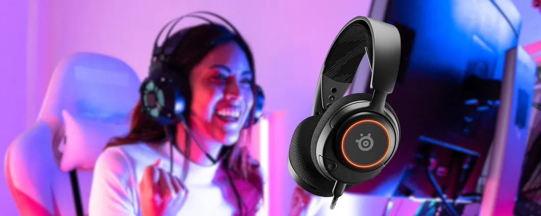 SteelSeries Arctis Nova 3: cuffie da gaming per PC e consolle in offerta a tempo