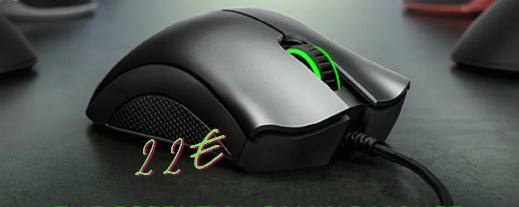 Razer DeathAdder Essential: mouse da gaming con sensore ottico 6400 DPI